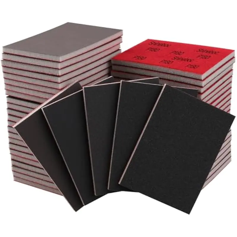 5/10PCS Sanding Sponges 120-1000 Grit Ultra Fine Washable Reusable Wet Dry Sandpaper Blocks for Model Metal and Wood Polishing