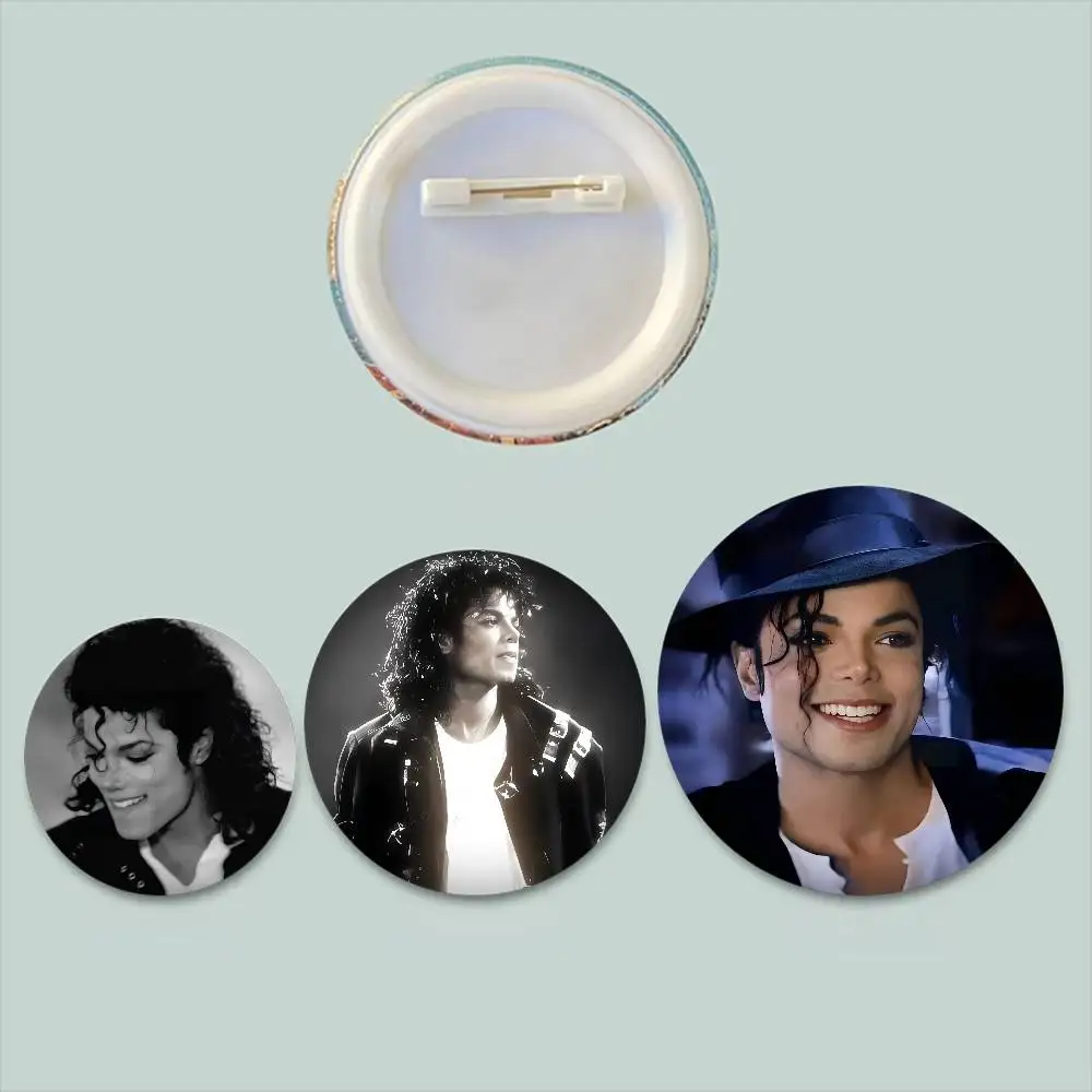 Super Star Michael J-Jackson Badges Badge Metal Brooch For Bag Clothes Hat Decor Jewelry Accessories Gifts