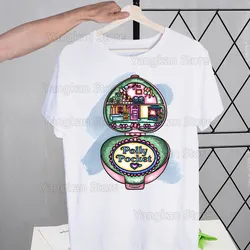 Polly Pocket Men's Tshirt Printed Unisex Short Sleeve T Shirt Casual T-shirt Male Streetwear Tops