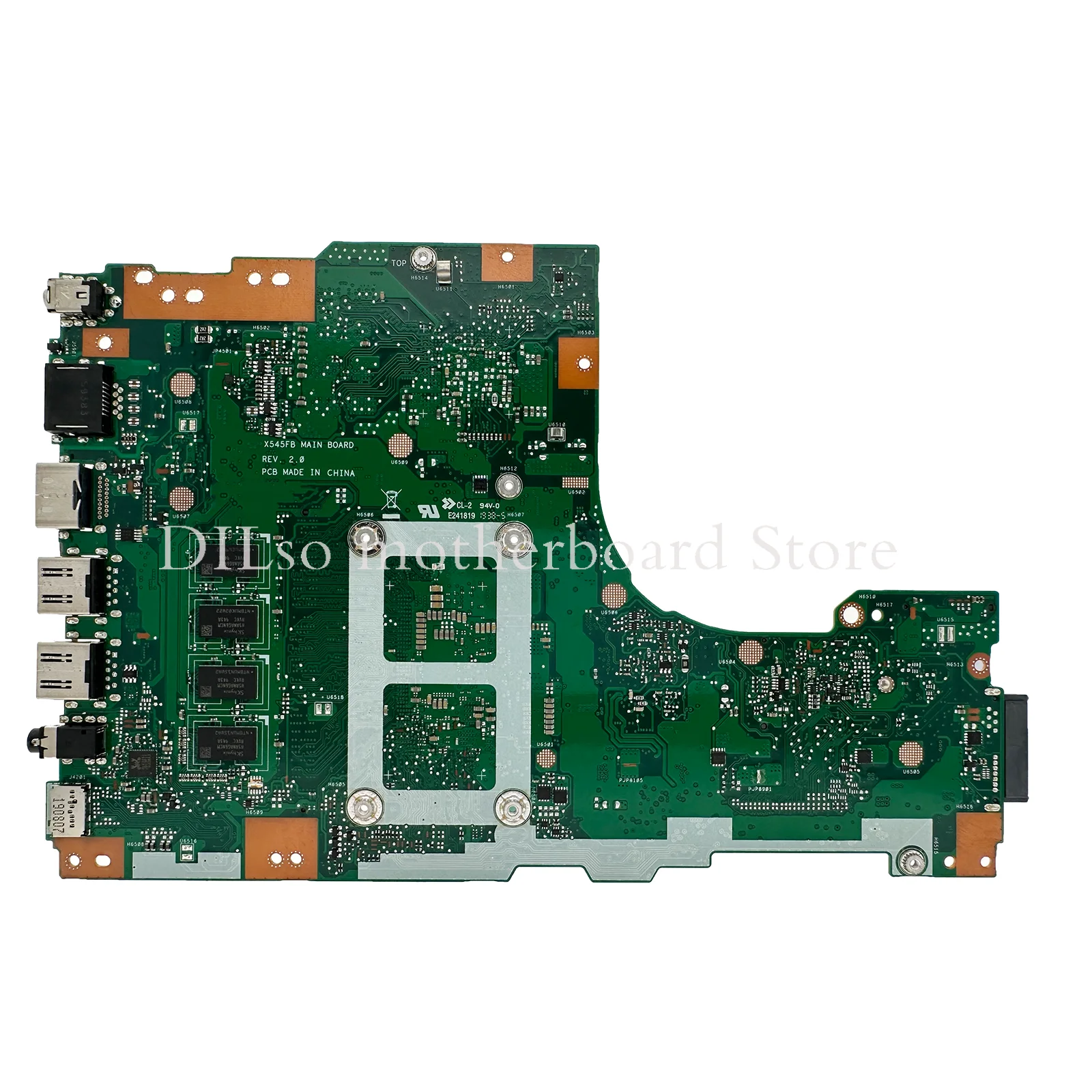 KEFU X545FB MAINboard For ASUS Vivo Book R545FB X545FA X545FL Laptop Motherboard W/i7-10510 i5-10210 8GB-RAM V2G 100% Working