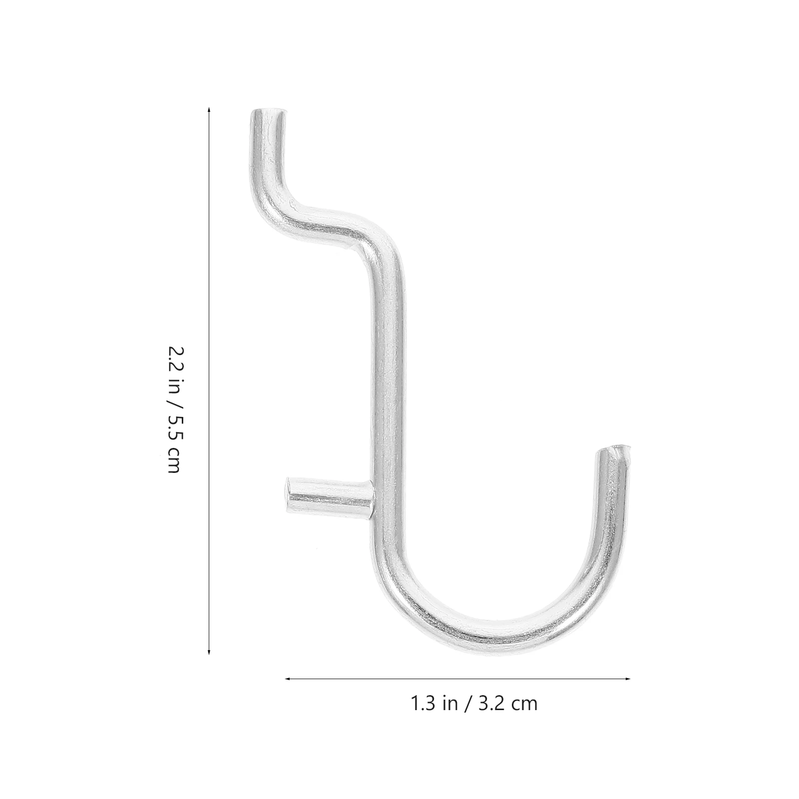 

20 Pcs Hardware Hook Peg Board Hooks Metal Tool Holders Heavy for Pegboard Accessories Small Girl Duty