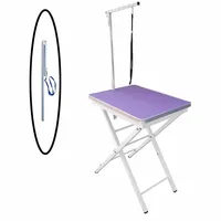 Purple Height-adjustable Portable Folding Dog Grooming Table  N-306