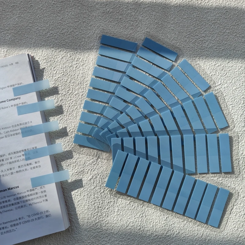 1200Pc Index Tabs Self Adhesive Page Markers Transparent Waterproof Sticky Notes Classify Files Flags Cute Planner Stickers