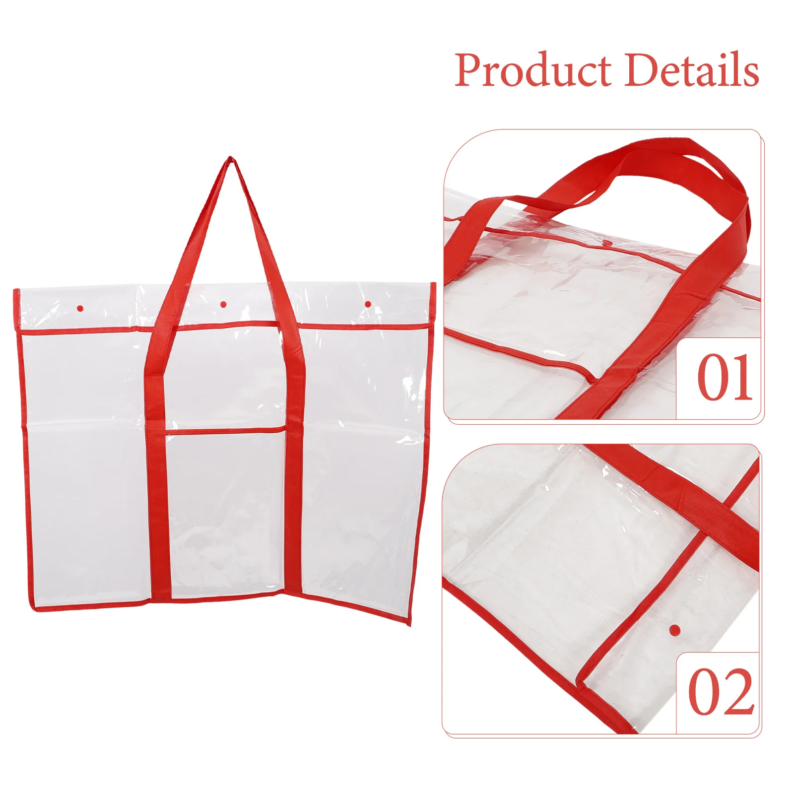 กระเป๋าใส่กระดานวาดภาพขนาดใหญ่ กระเป๋าเก็บอุปกรณ์ศิลปะแบบใส สำหรับใส่เครื่องมือวาดภาพ โปสเตอร์ แบบพับได้ สำหรับศิลปิน  กระเป๋าพลาสติก