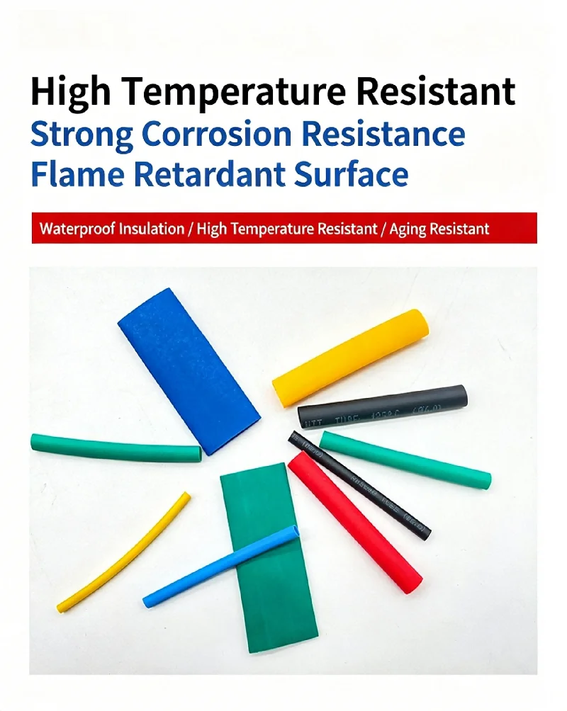 140/280Pcs Mixed Color Heat Shrink Tubing Kit 2:1 Heat Shrink Tube Insulated Wire Cable Protection Sleeves