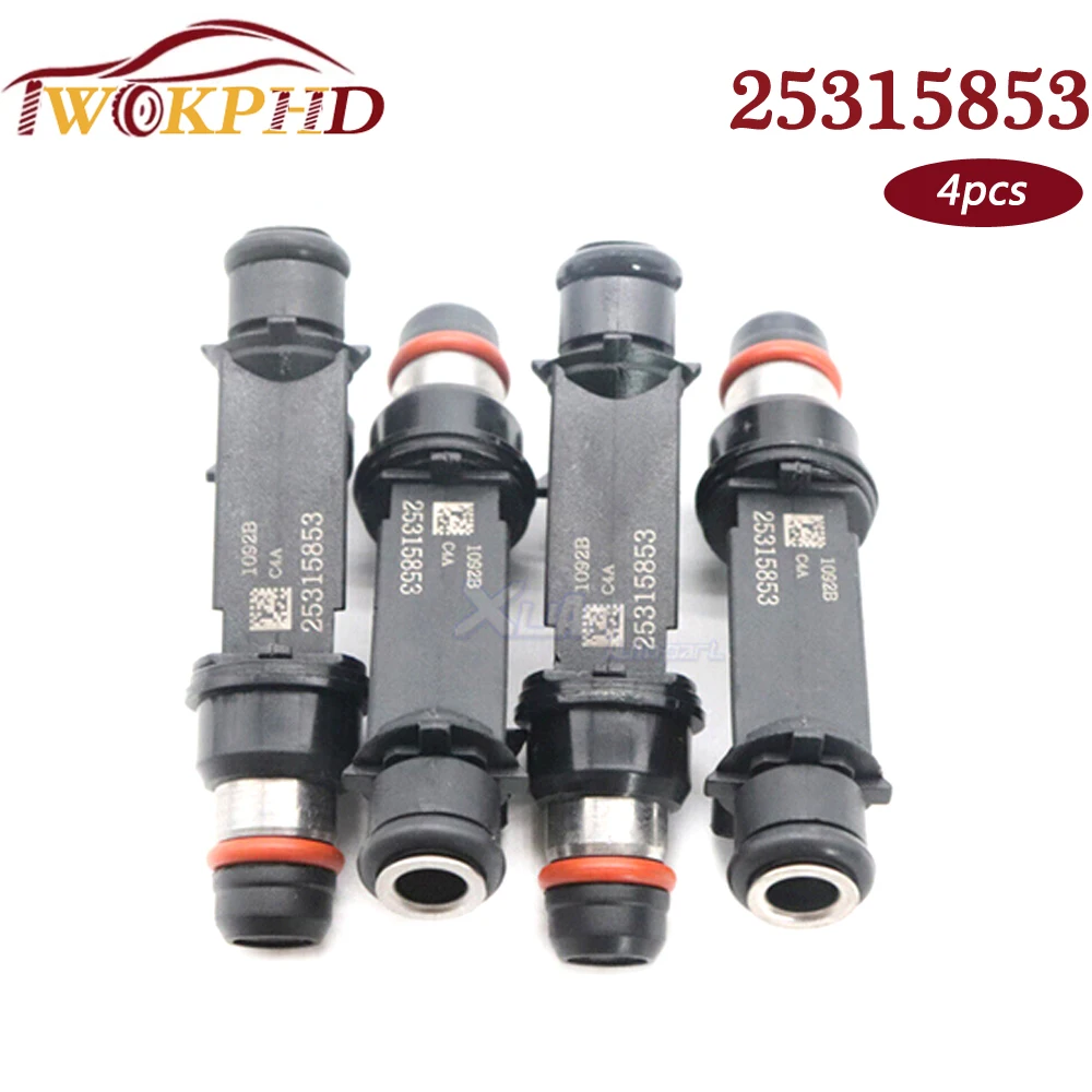 NEW 4PCS  Fuel Injectors Nozzle 25315853 96386780 for Suzuki Chevy Aveo 1.6L Opel Pontiac Wave 2004 2005 2006 FJ720 25334150