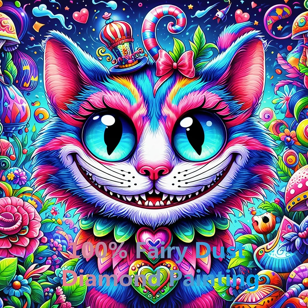 

Colored Animal 100% Fairy Dust Square Drill Full Diy Diamond Painting Cross Stitch Crystal AB Embroidery Mosaic Decor Needlework