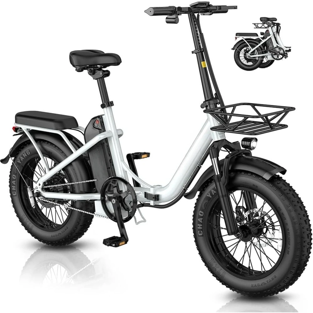 

Folding Electric Bike for Adults,25/32 MPH Speed 25/45 Miles Range,480Wh 500W Motor and Lightweight & Portable