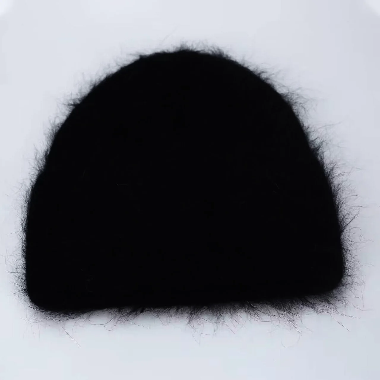 Rabbit Fur Beanies Soft Warm Fluffy Winter Hat for Women Angora Knitted Hat Skullies Beanies Female Bonnet Woman Knit Cap