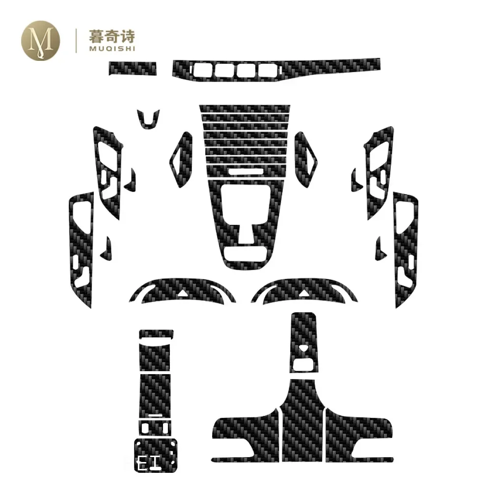

PET 5D carbon fibre Film Car interior For Mercedes Benz X167 GLS 2021-2023 Center console Anti scratch resist film refit screen