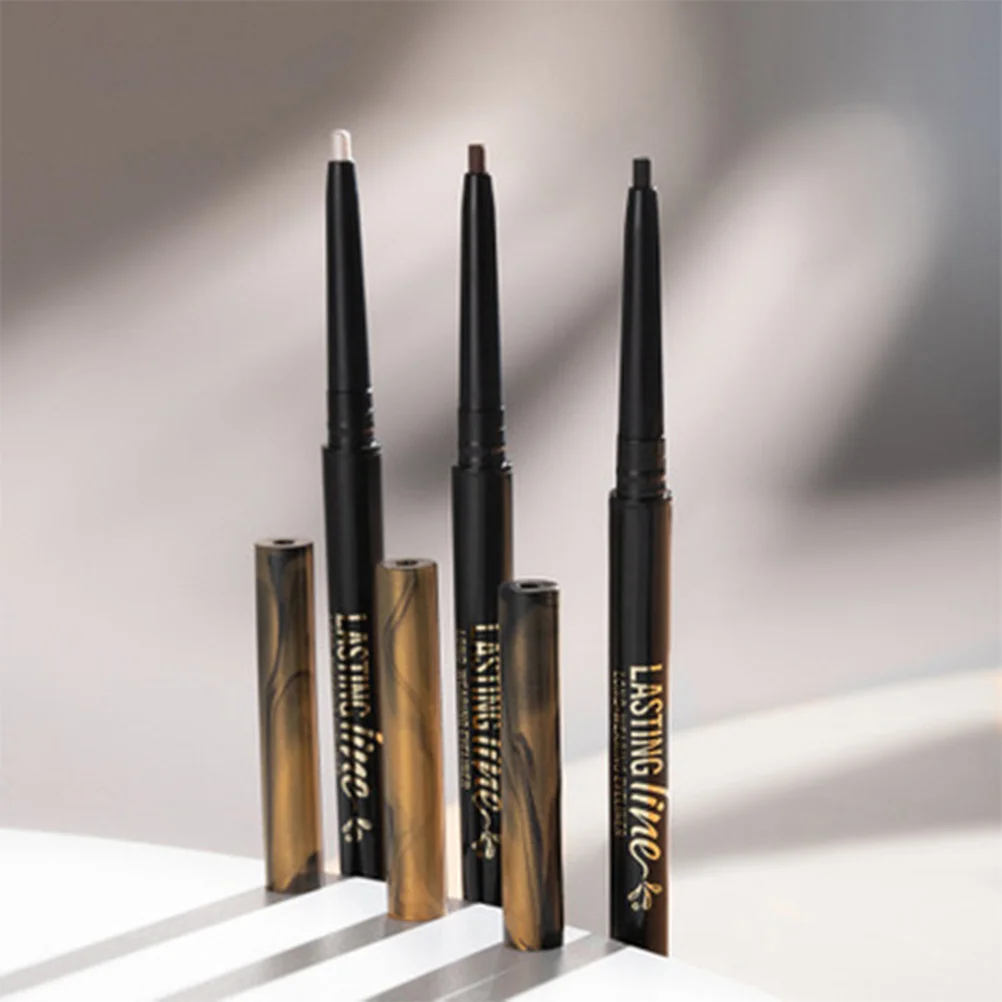 Automatische Eyeliner Potlood Waterdicht Veegvast Langdurig Sneldrogend Voor Vrouwen Meisjes Make-Up Oogpotlood Kleur 01