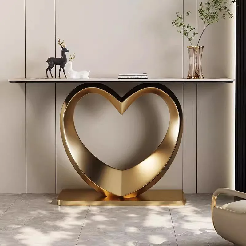 

Trendy Premium Entryways Table Nordic Simple Exquisite Luxury Console Table Beauty Classic Schreibtisch Living Room Furniture