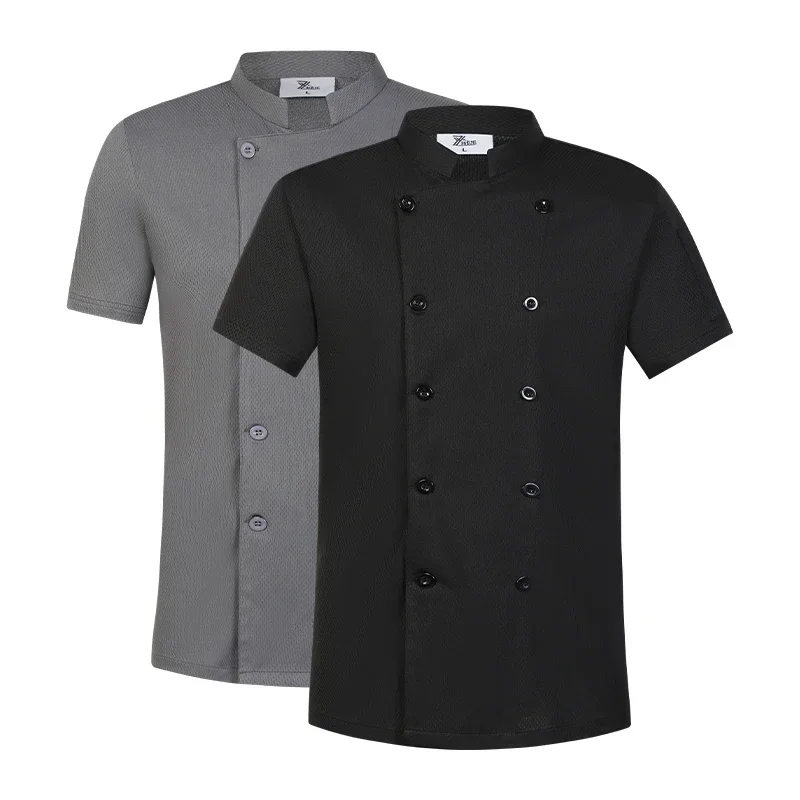 2025halloween Veste de Chef pour hommes, uniforme de cuisine de Service alimentaire, veste de cuisinier pour femme, chemise