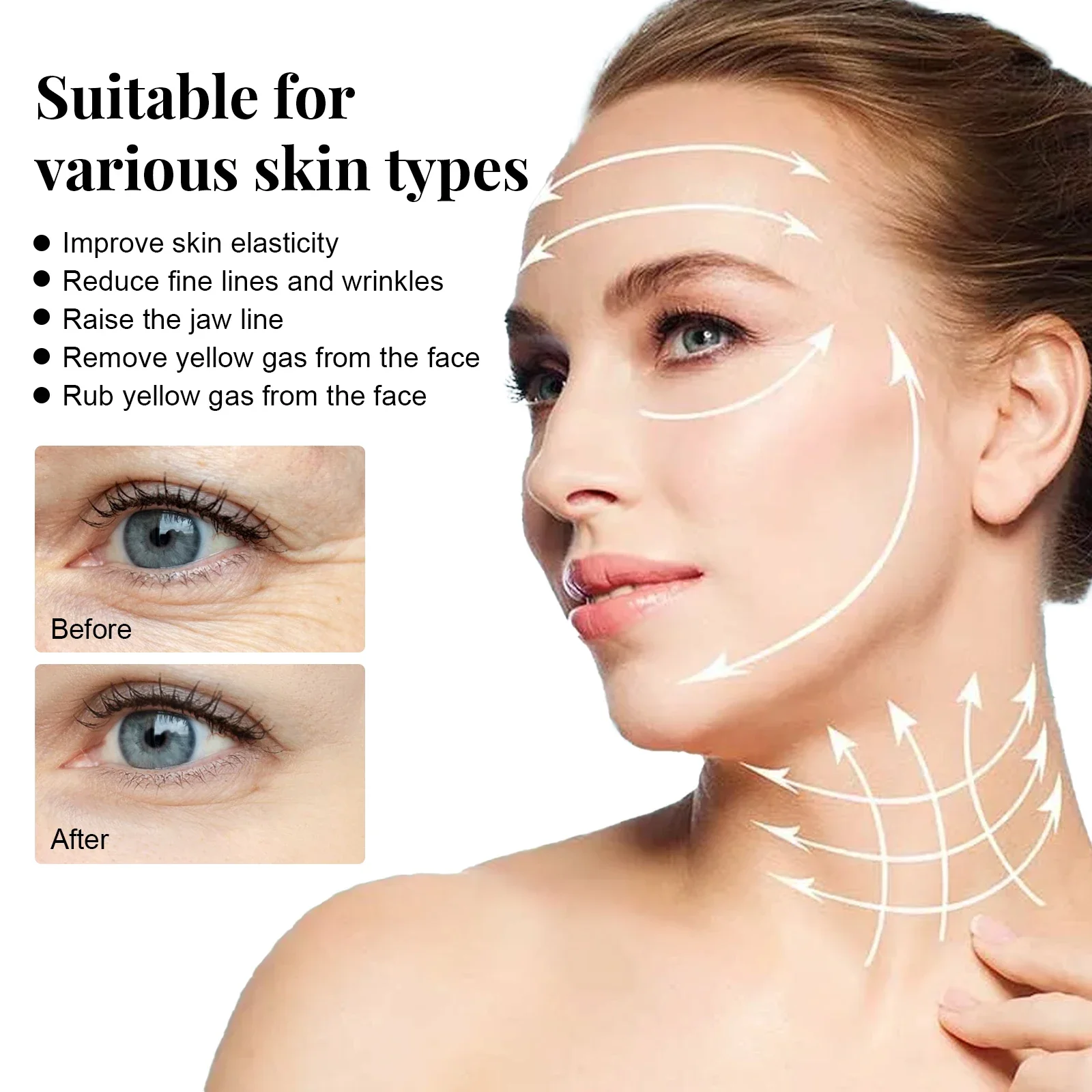 Protein Lift Line Soluble Collagen Facial Essence Protein Peptide Gold Thread Facial Essence for Anti-Aging Skin Firming