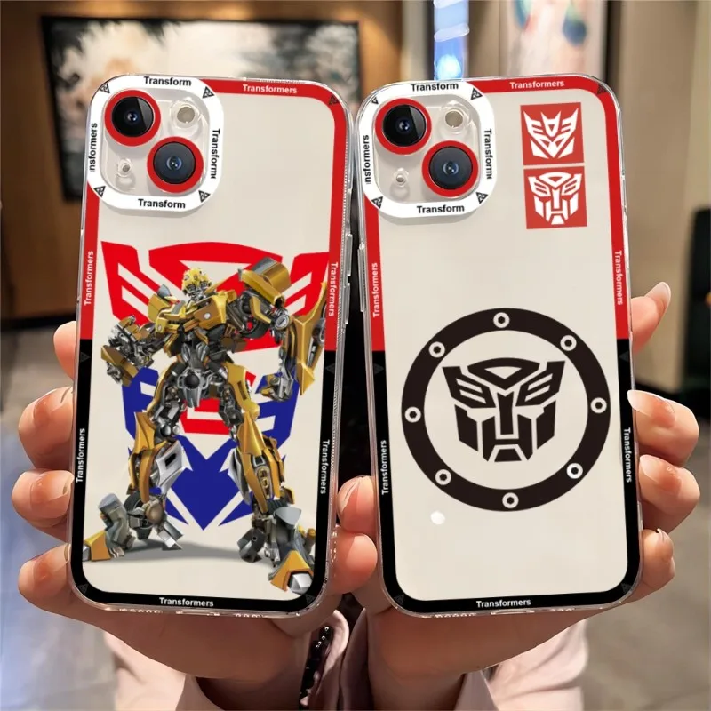 Transformers Phone Case Angel Eyes Phone Case For IPhone 15 14 Plus 13 12 11 Pro Max Mini Soft Transparent Cover