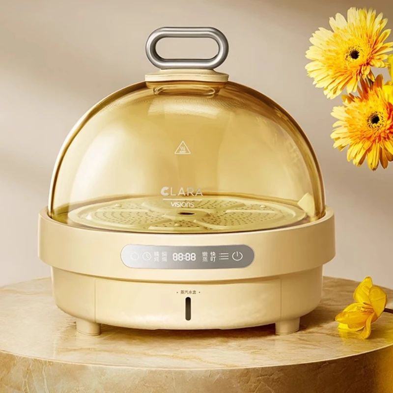 

Speed Steamer Steamer Tableware Amber Glass 360 ° Return New