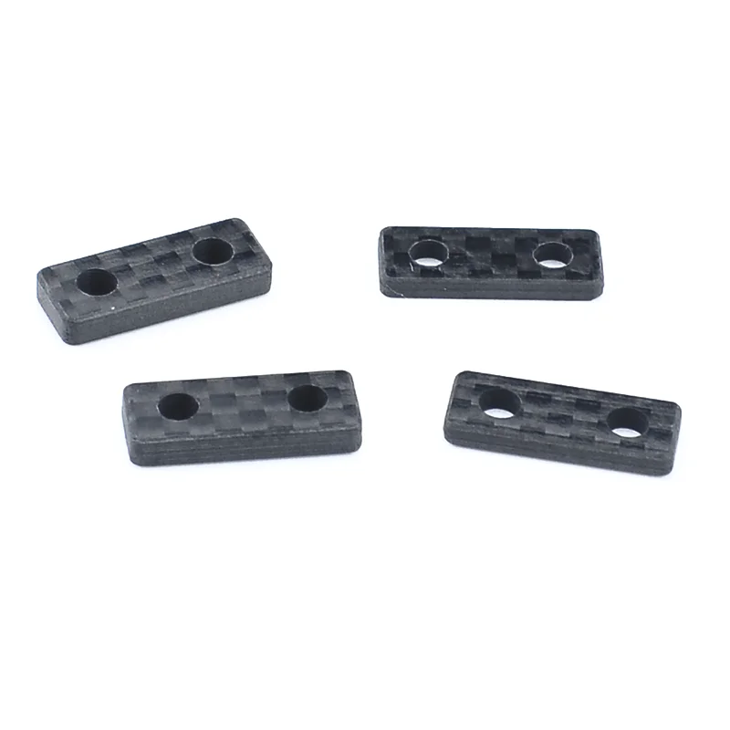 4pcs Carbon Fiber Servo Gasket 3mm 2mm Higher Gasket for 1/7 1/8 ARRMA 6S TYPHON MOJAVE INFRACTION Car 6S Models Are Universal