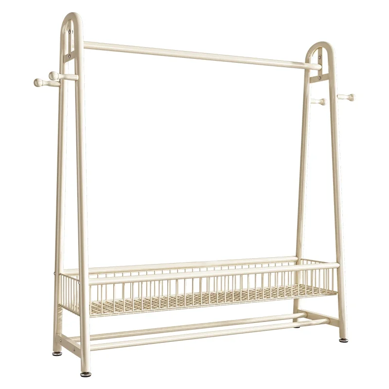 Rack Aesthetic Clothes Rack Shelfs Wheels Entrance Garmentg Coat Clothes Rack Balcony Drying Boy Arara De Roupa Furniture image 2