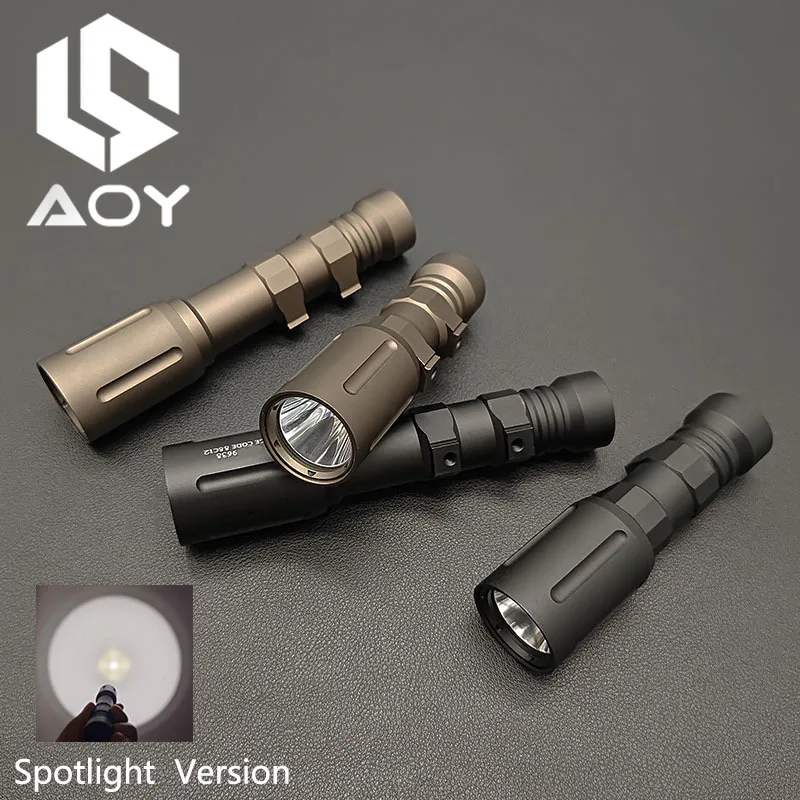 Sotac Tactical Metal OKW 18650 18350 LED Spotlight Airsoft Hunting Weapon Scout Light  V2 Flashlight Fit 20mm Rail