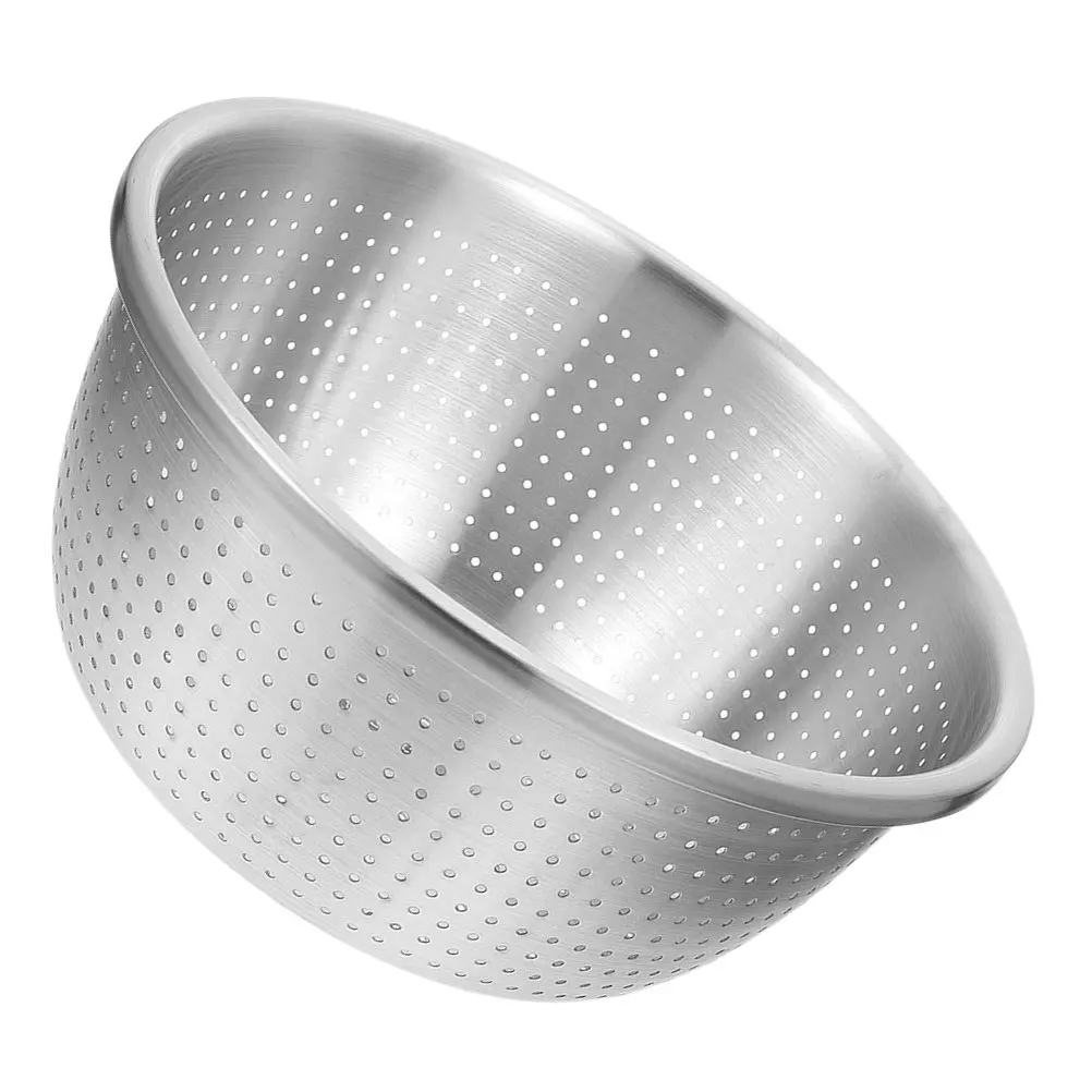 

26Cm Stainless Steel Colander Bowl Fine Mesh Drain Basket For Fruit Vegetable Washing Rice Straining Kitchen Sink Strainer -