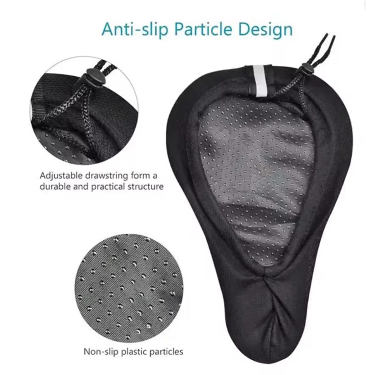 PINMOAP 1PC Mountainous Bicycle Seat Cover Thickened Comfortable Foam Cushion 3D Breathable Silica Gel Riding Accessories image 4