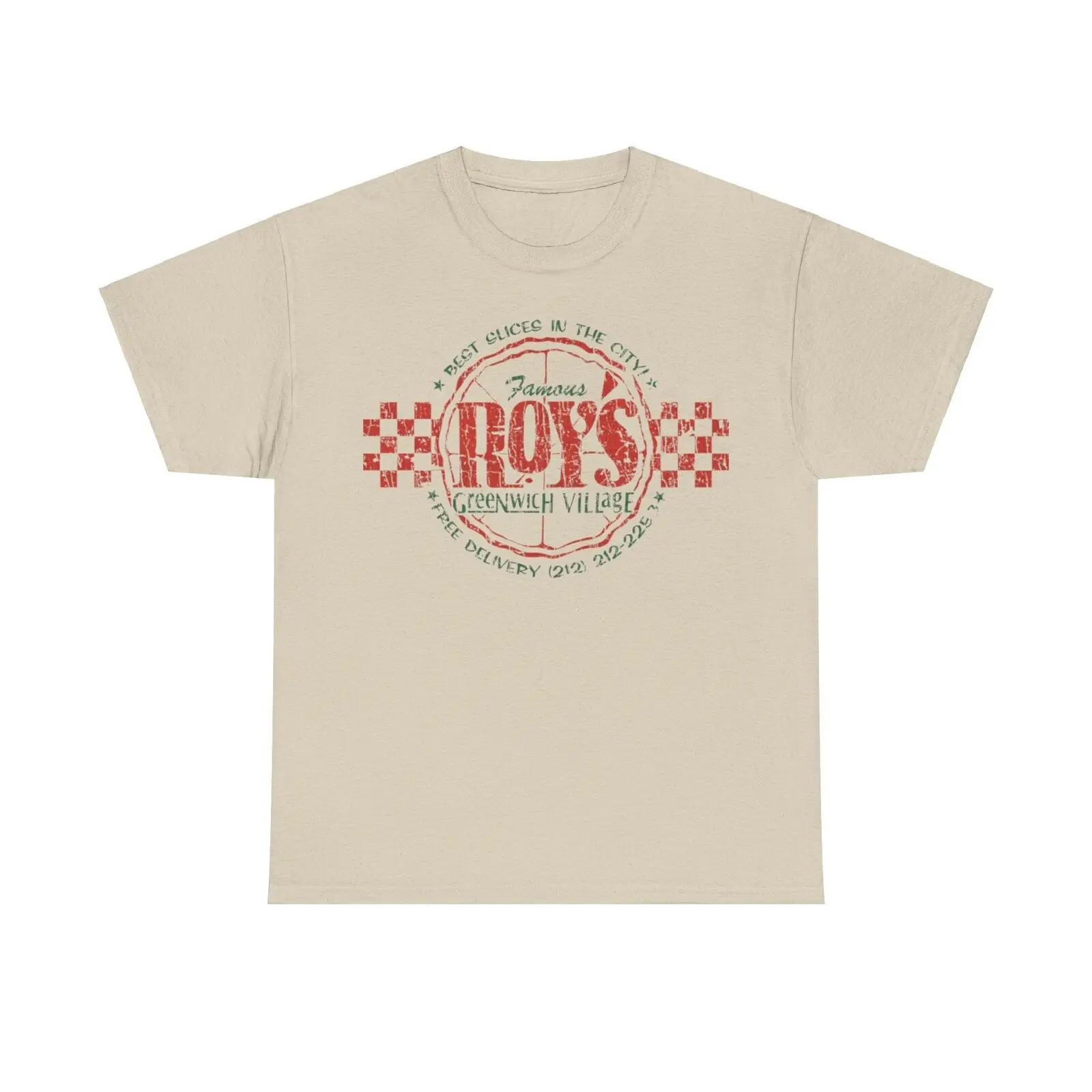 Famous Roys Pizza 1991 Restaurant Distressed Print T-shirt