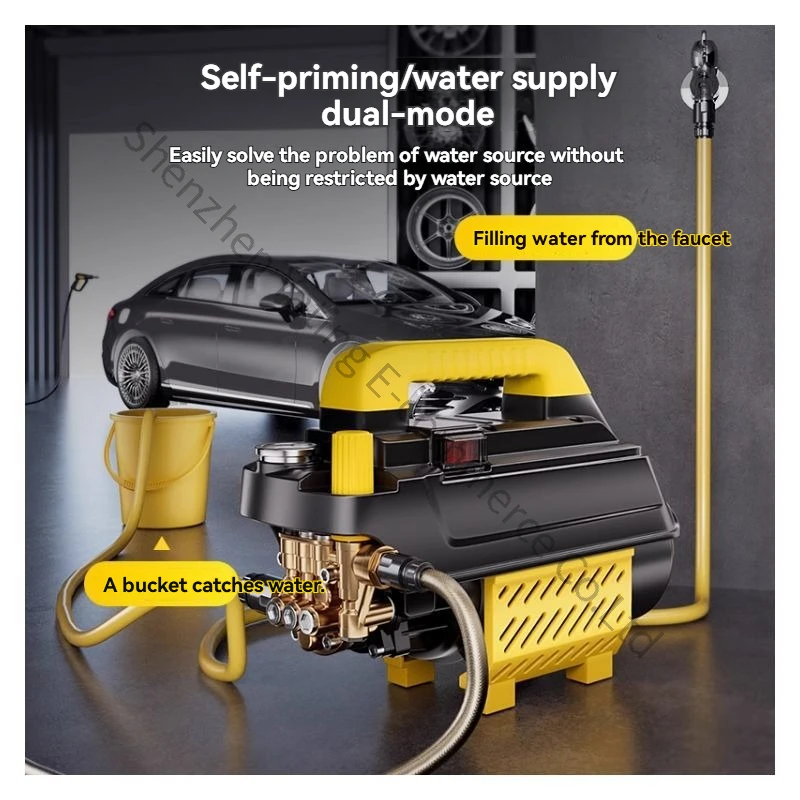 Car Washer Car Washing Machine High Pressure Water Gun 220V Car Artifact Powerful Floor Booster Pump High Power Air Conditioner