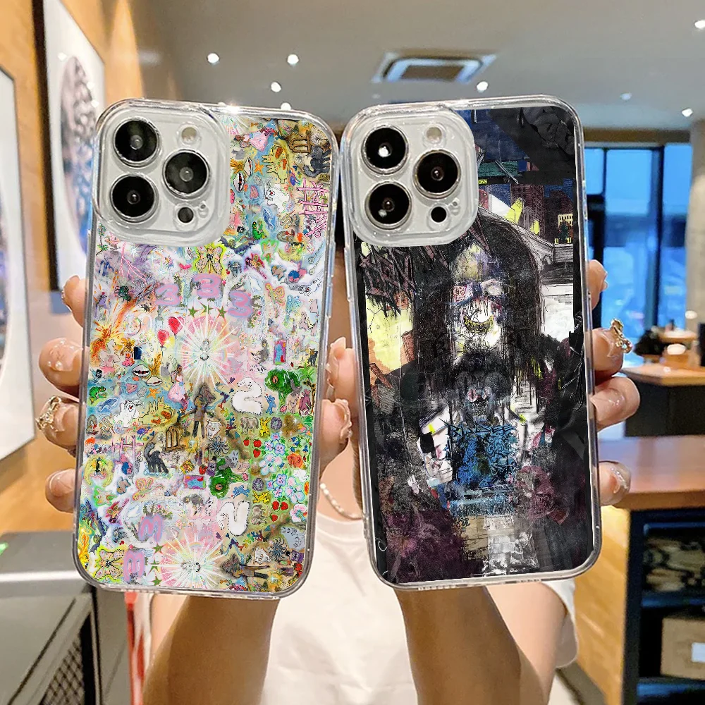 ألبومات الموسيقى B-Bladee 333 جراب هاتف FUNDA لهاتف iPhone 12 11 13 14 15 16 MINI Max Pro Plus غطاء خلفي شفاف ناعم مقاوم للصدمات