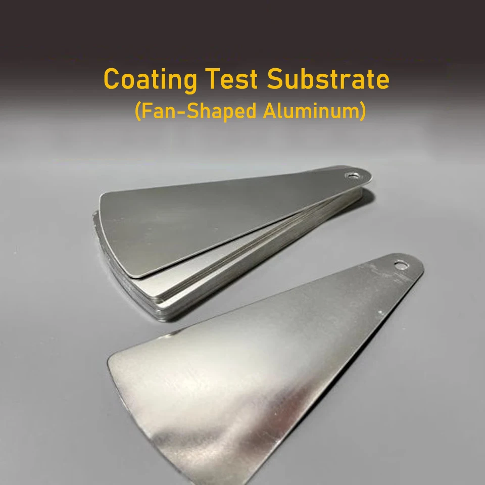 50pc Paint Color Matching Fan Deck -Aluminum Fan Spray Out Card for Auto &Industrial Coating Test,Standard Color Match Tool CQ-6