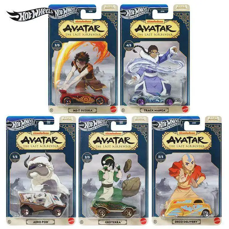 Набор оригинальных миниатюрных моделей Hot Wheels 1/64 Avatar The Last Airbender GEOTERRA, масштаб 1:64, литые игрушки для мальчиков