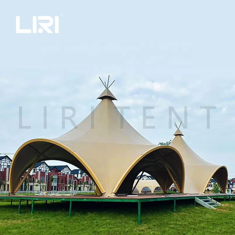 

Waterproof Large Family Luxury Hotel Outdoor Luxury Tent, Cabin with Bathroom