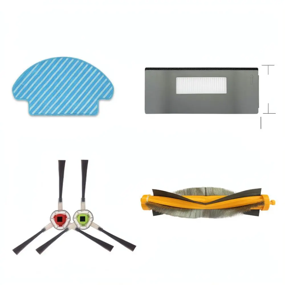 For Ecovacs Duoduo DT85 DT83 Robot Vacuum Replacement Parts Roller Brush Side Brushes Mopping Cloths Dust Filter Set