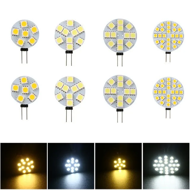 

4pcs LED Lamp Bulb 12V G4 180 Degree DC12V 5050 SMD Warm cold white Light Replace Halogen Lamp Home lighting