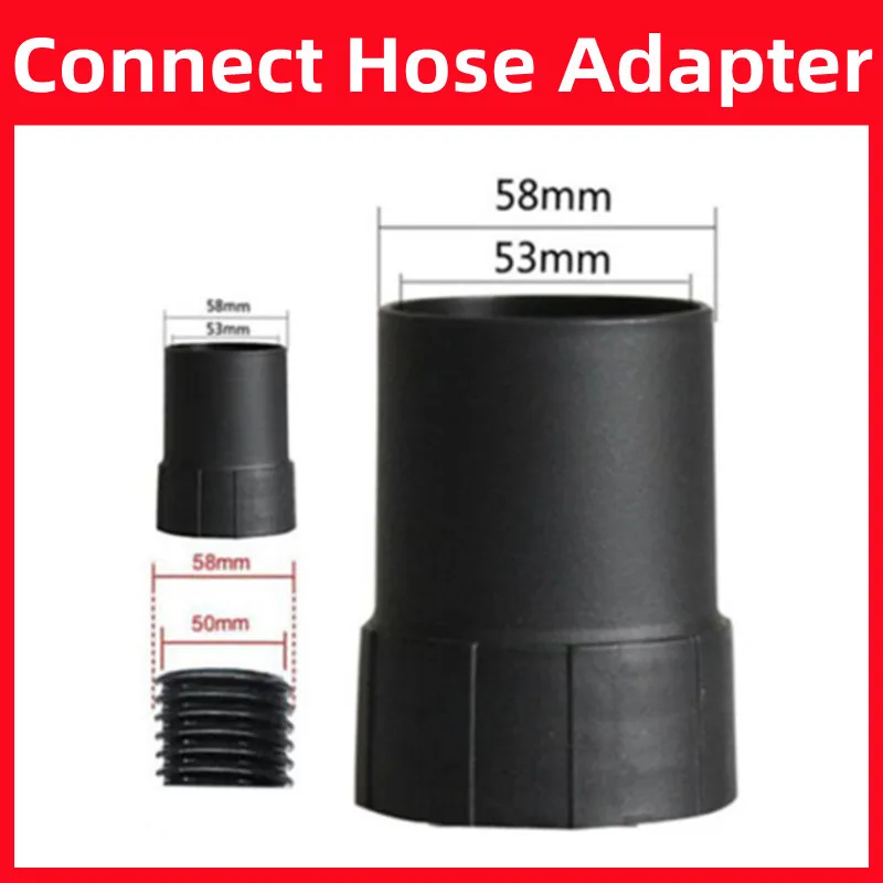 For Thread Hose 50mm/58mm,1pcs Industrial Vacuum Cleaner Parts Host Connector 53/58mm,Connect Hose Adapter And Host