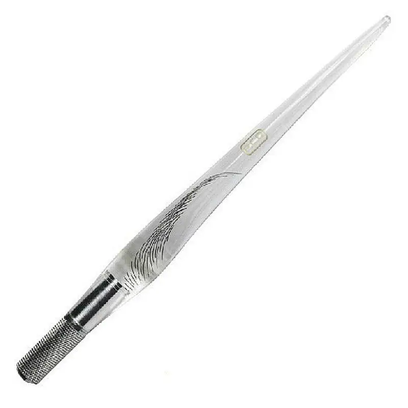 Permanent Eyebrow Tattoo Pen Clear Aluminum Microblading Pens Supply for Art Makeup and Salon Equipment
