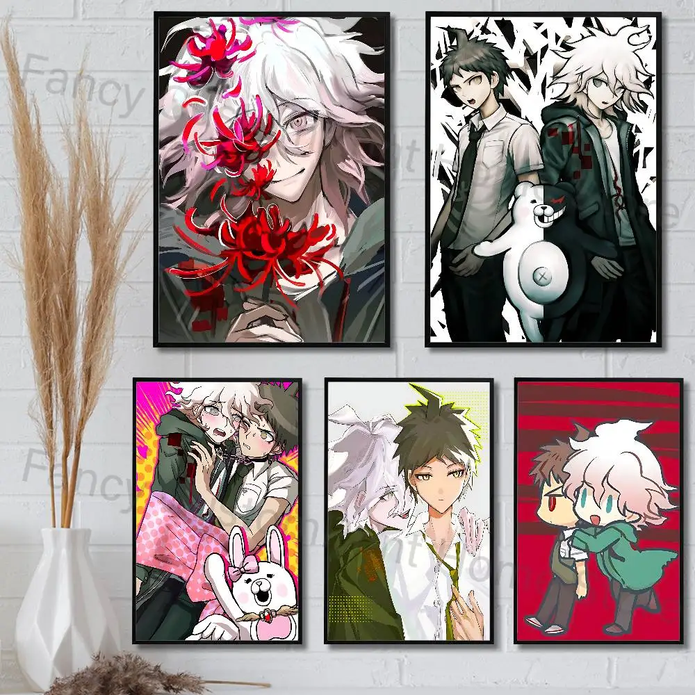 N-Nagito H-Hajime Komahina Anime Wall Art Canvas Painting Poster For Living Room Home Decor Decoration Picture