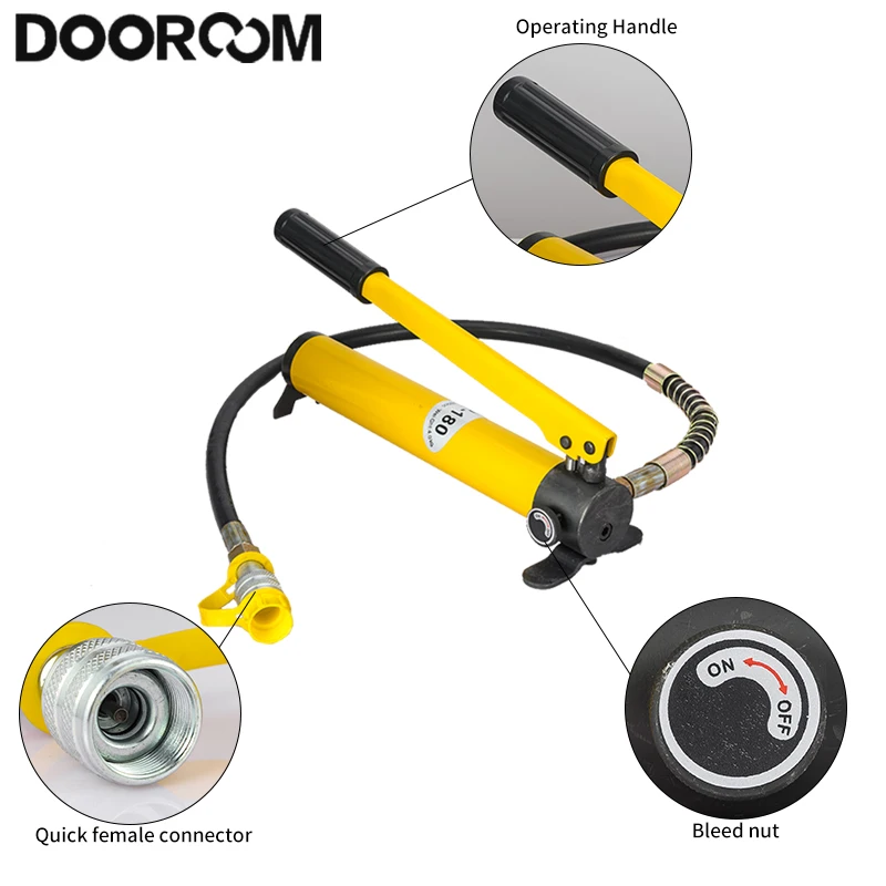 DOOROOM Hydraulic Pump CP-180 Hand Operated Pump Hydraulic Hand Pump Manual Punp for Connecting Crimping Head Portable New Tools