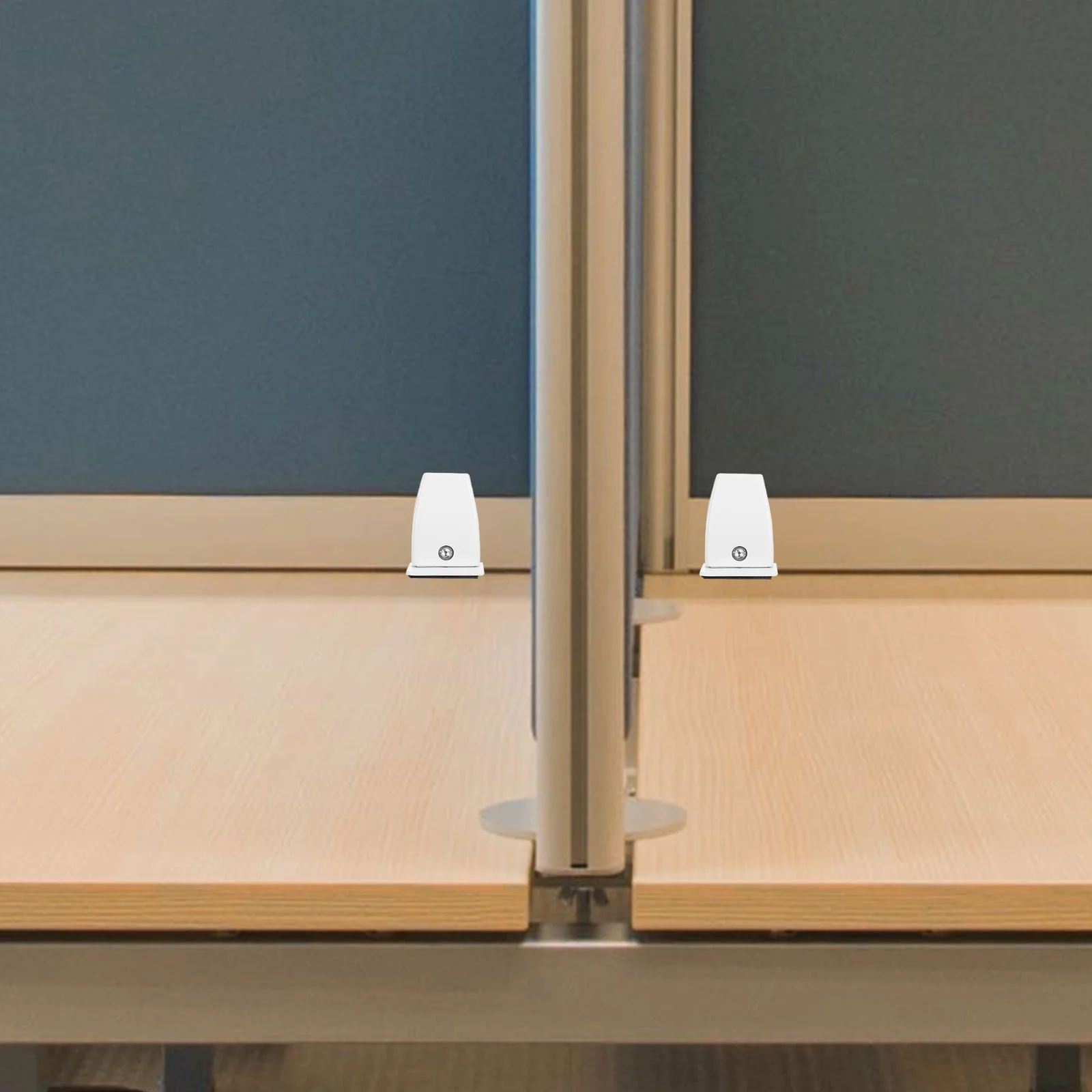 

4Pcs Glass Fixing Clip Adjustable Desk Partition Clamp for Sneeze Guard Holder Office Privacy Screen Support Bracket