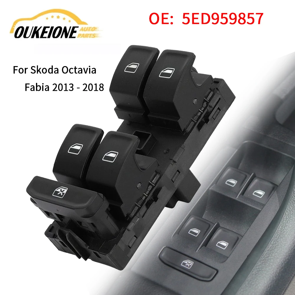 Window Control Switch Glass Lifter Button For Skoda Octavia Fabia 2013 2014 2015 2016 2017 2018 accessories 5ED959857 5E0959857