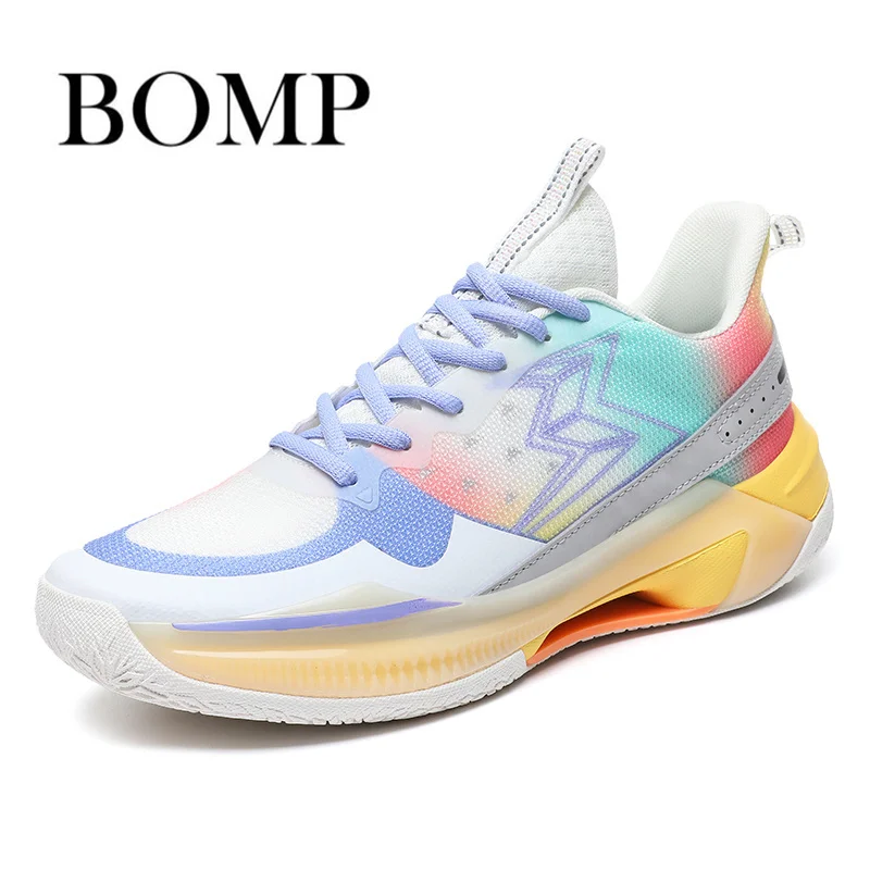 Professional Fashion Colorful Men's Basket Sport Shoes Non-slip Comfort Basketball Sneakers For Men Outdoor Basketball Shoes Man