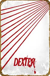 Dexter 3 Movie Tin Sign Vintage Metal Sign for Men Women Plaque Wall Decor for Bar Pub Home Cafe 8x12 Inch