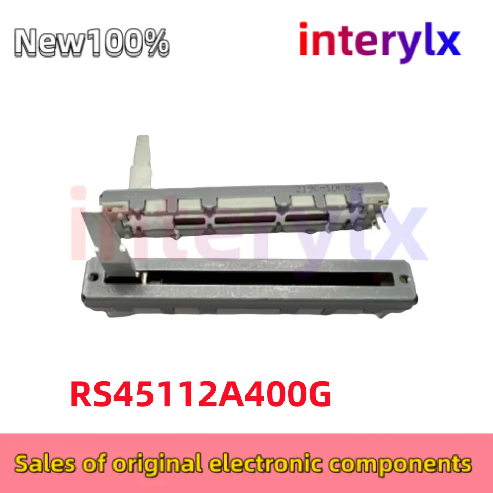 1Pcs/Lot Original RS45112A400G RS45112A400 Slider Potenti B10K×2 Travel 45mm Shaft Length 20