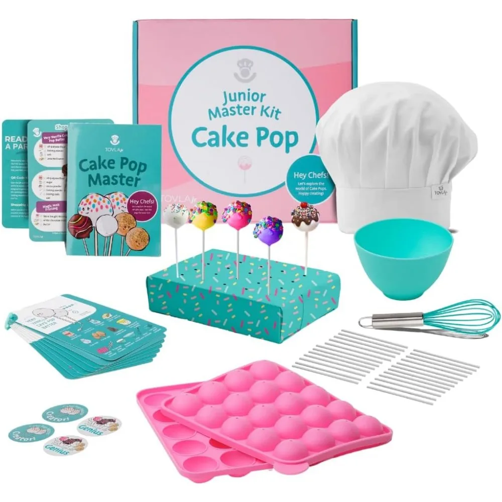 

Reusable Cake Pop Making Kit for Kids Fun DIY Baking STEM Activity Visual Learning Molds Tools Gift Young Chefs