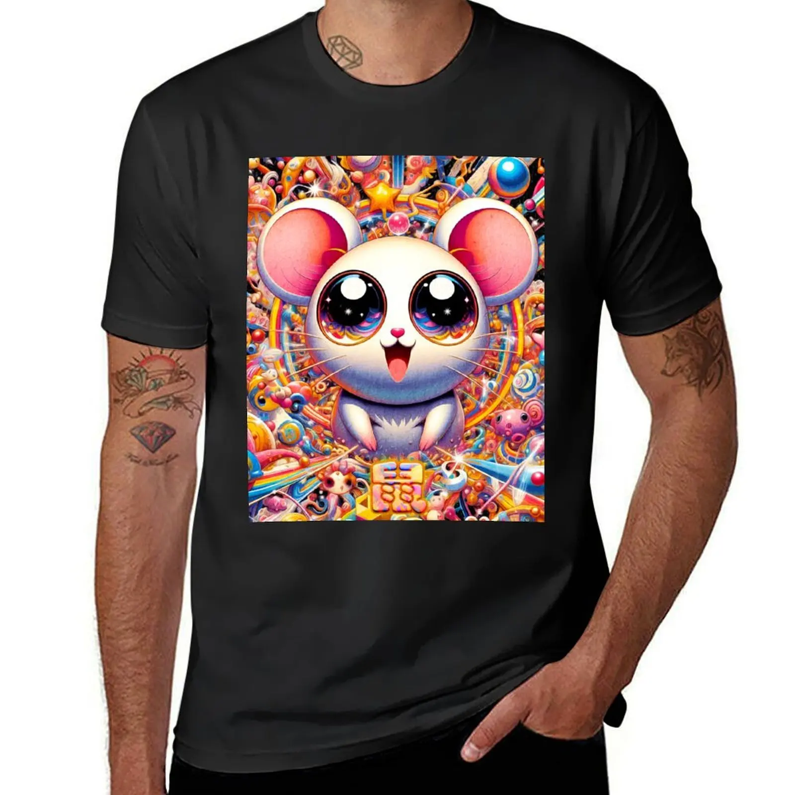 Maximal Year of the Rat Anime Pop Art T-Shirt vintage clothes blacks plus size tops mens graphic t-shirts funny