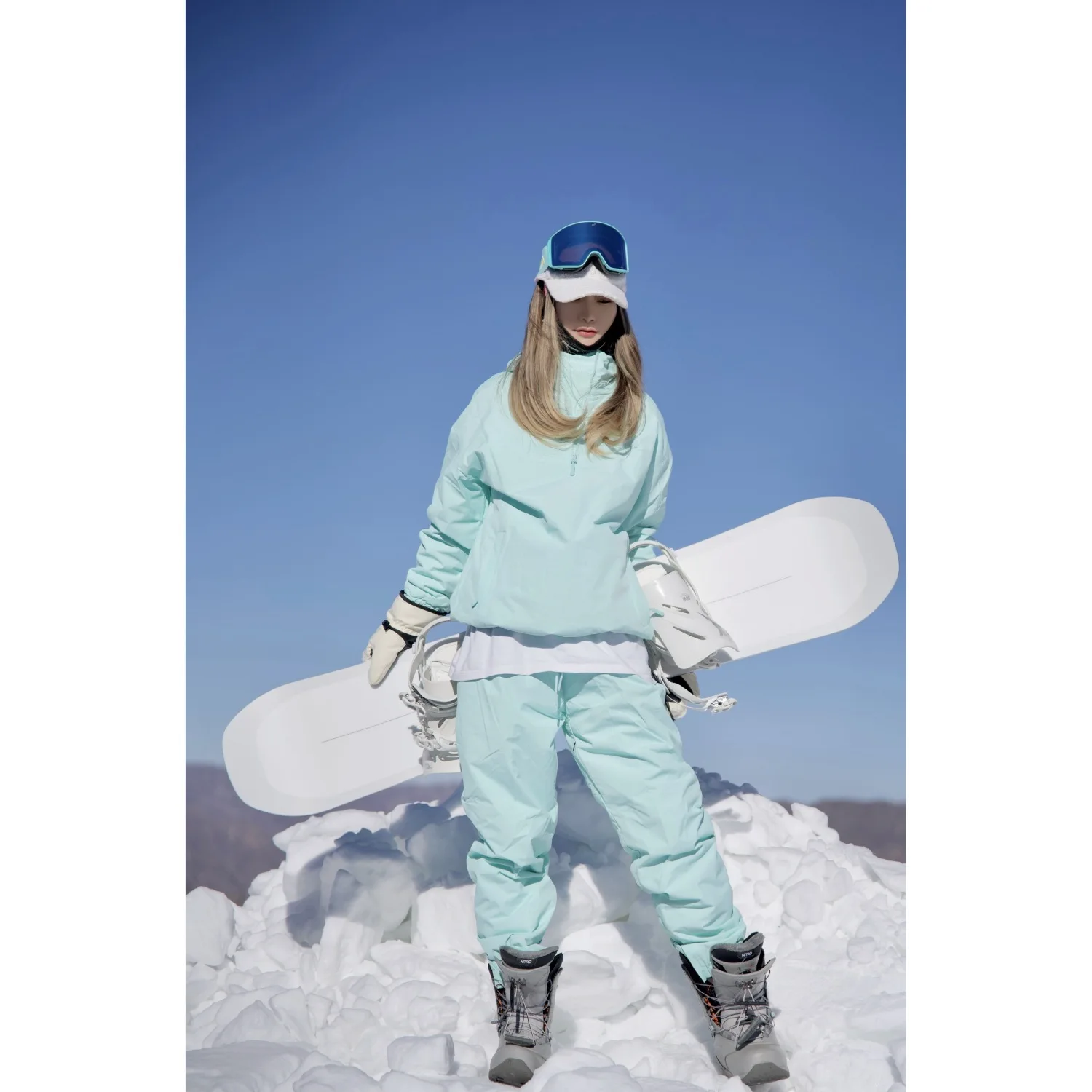 Outdoor Snowboard Anzug Set koreanischen Stil atmungsaktive warme wasserdichte Ski kleidung für Frauen Schnee jacke Hosen Set