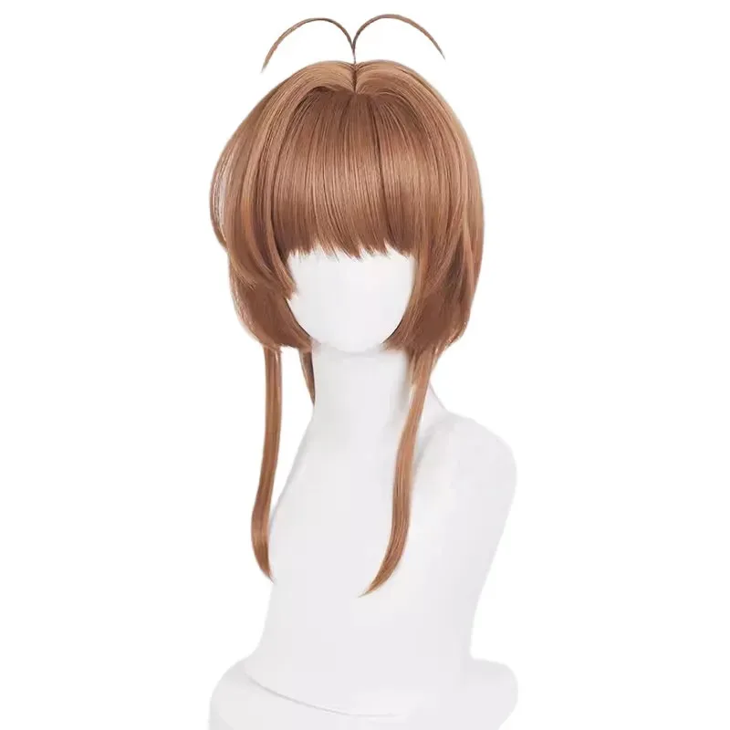 Anime Card Captor Kinomoto Sakura Cosplay Kostüm Perücke Schuhe Mädchen Frauen Frosch Regenmantel für Kinder und Erwachsene