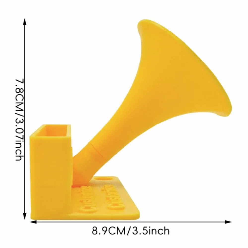 Divertente supporto per altoparlante per telefono Altoparlante per telefono cellulare creativo in plastica Antiscivolo Leggero Amplificatore audio per cellulare Uso domestico