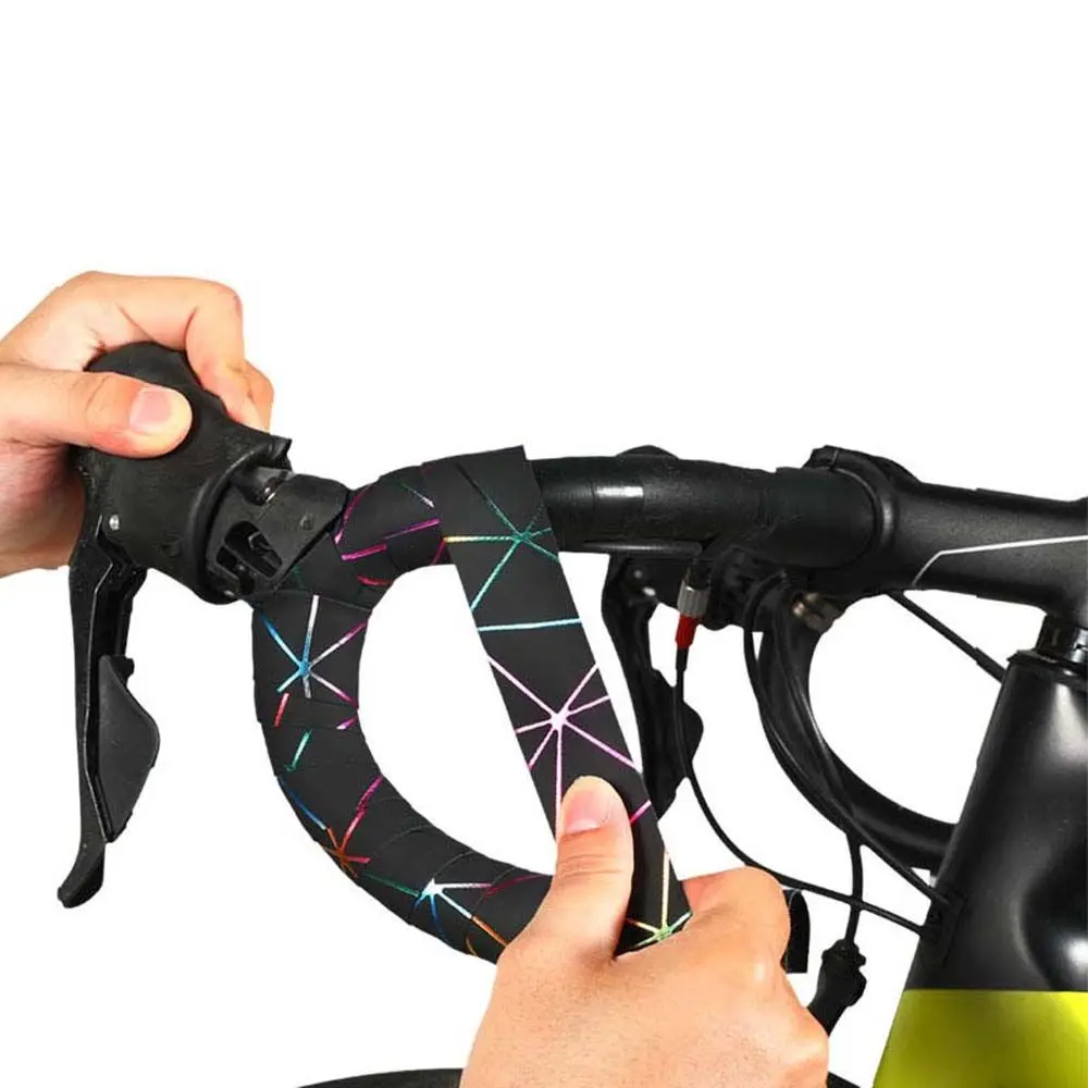 الطريق دراجة حزام الشريط التفاف التخميد إيفا + بولي PU عدم الانزلاق دراجة المقود الشريط دراجة اكسسوارات الدراجة بار الشريط مقود حزام #3