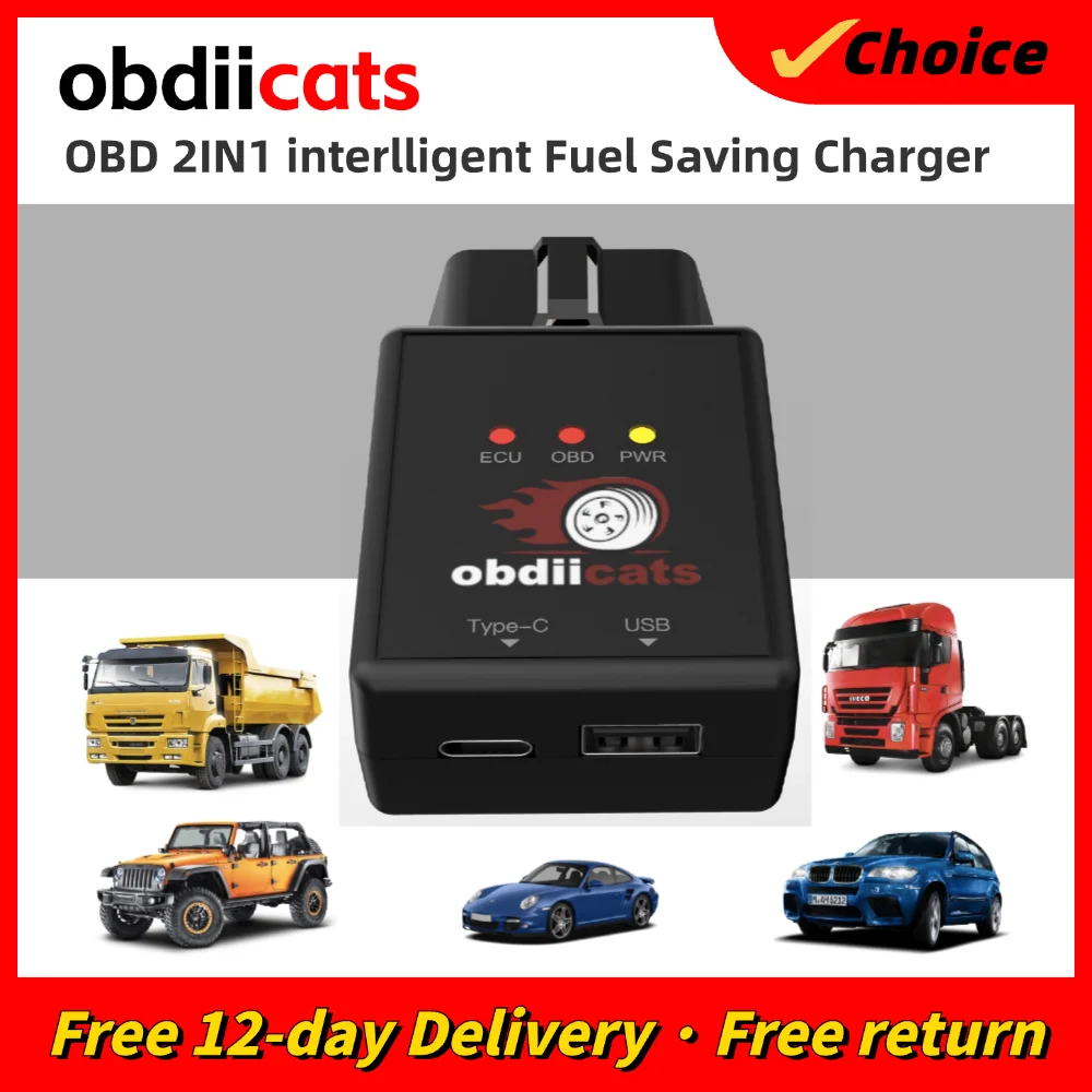 2024 Newest OBDIICAT HK-V3 Super OBD2 Chip Tuning Box Plug & Drive For Benzine Cars Lower Fuel As ECO OBD2 Nitro OBD2