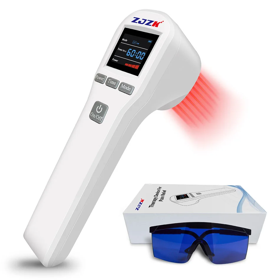 Soft Laser Therapy Treatment for Knee Osteoarthritis and Body Pain Inflammation  4x808nm 16x650nm 880mW At Home With Goggles